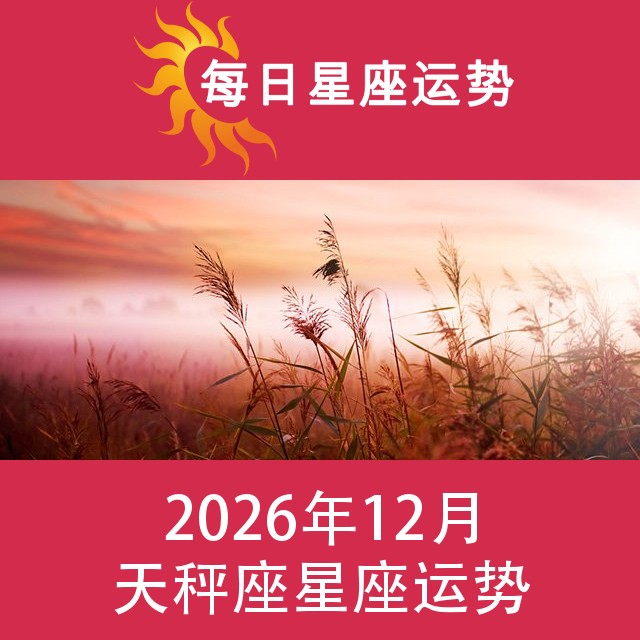 天秤座 2026年12星座月运