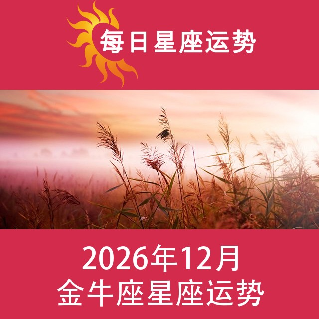 金牛座 2026年12星座月运