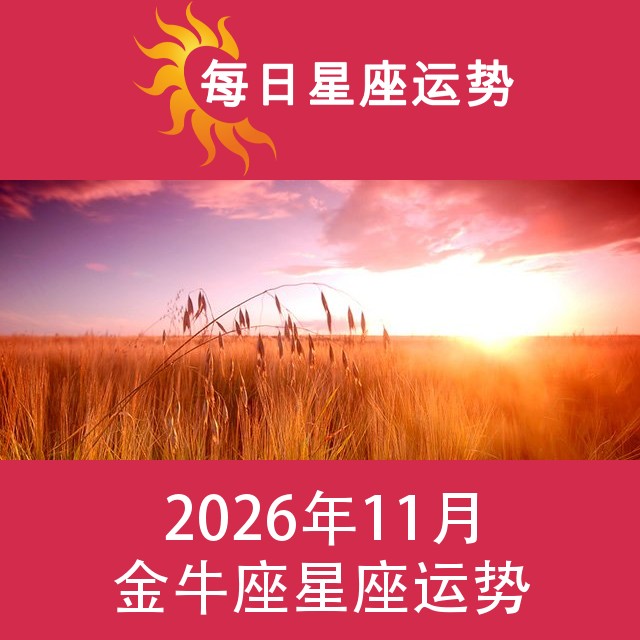 金牛座 2026年11星座月运