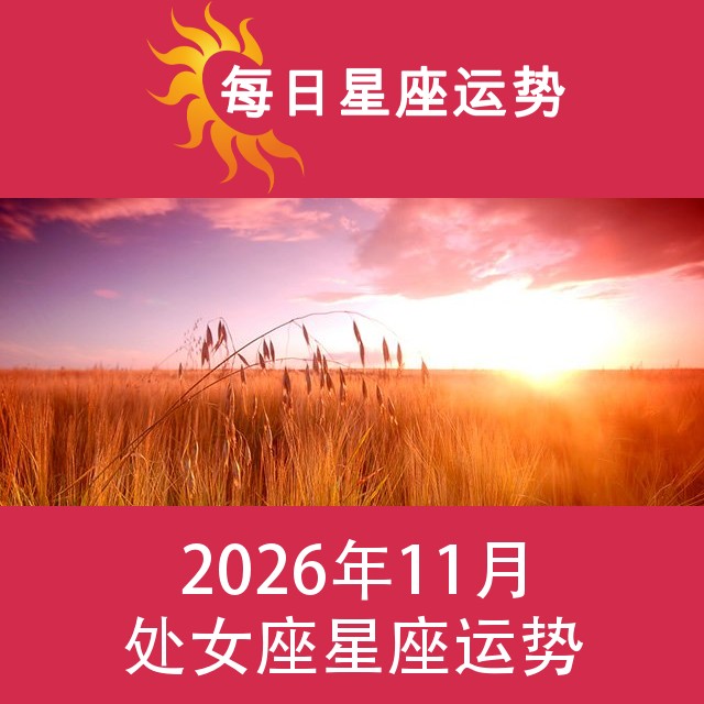 处女座 2026年11星座月运